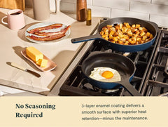 Enameled Cast Iron Skillet Trio
