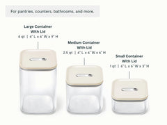 Glass Airtight Container Trio